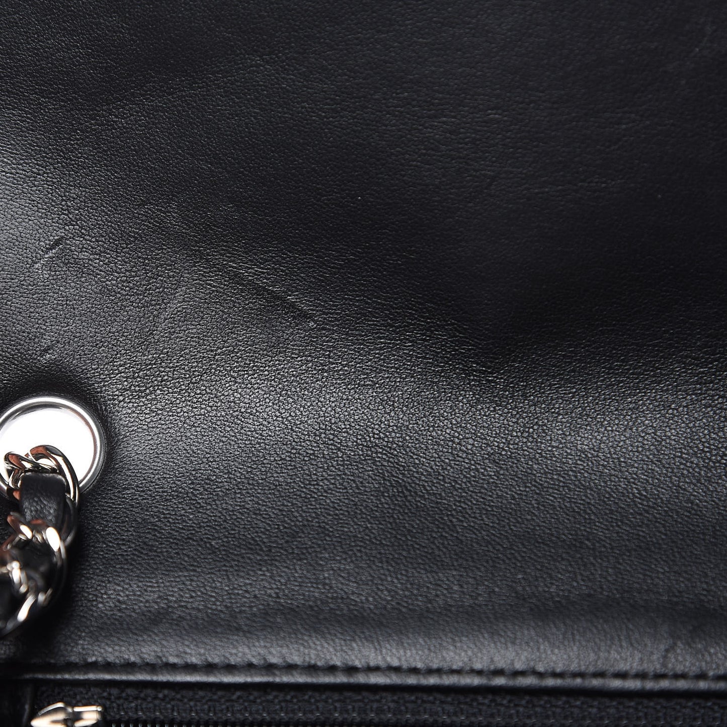 Lambskin Quilted Mini Square Flap Black