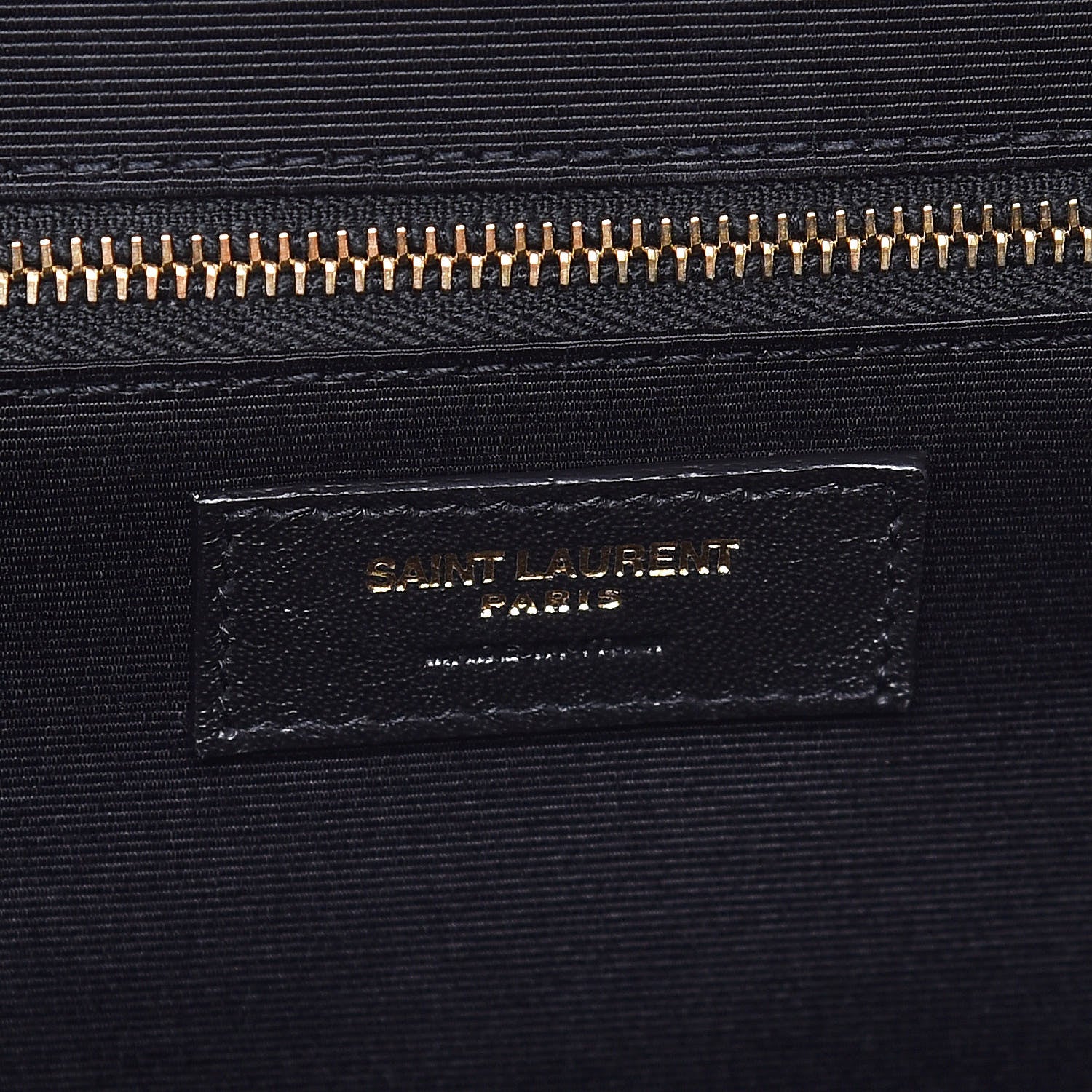 Saint Laurent Grain De Poudre Textured Mixed Matelasse Large Triquilt Monogram Satchel Black 9 of 10