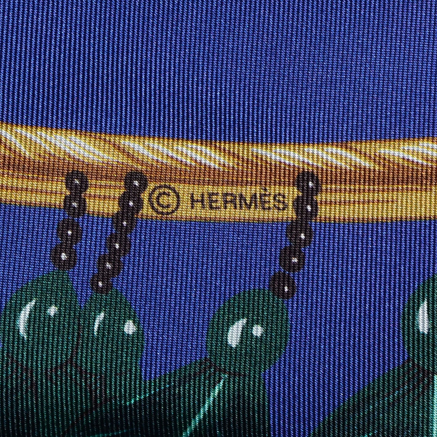 Hermes Silk Brazil Maxi Twilly Encre 4 of 5