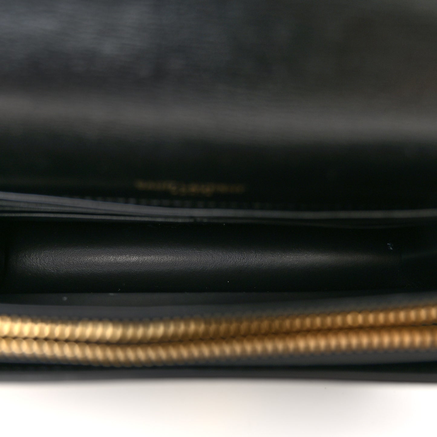 Calfskin Monogram Sunset Chain Wallet Black