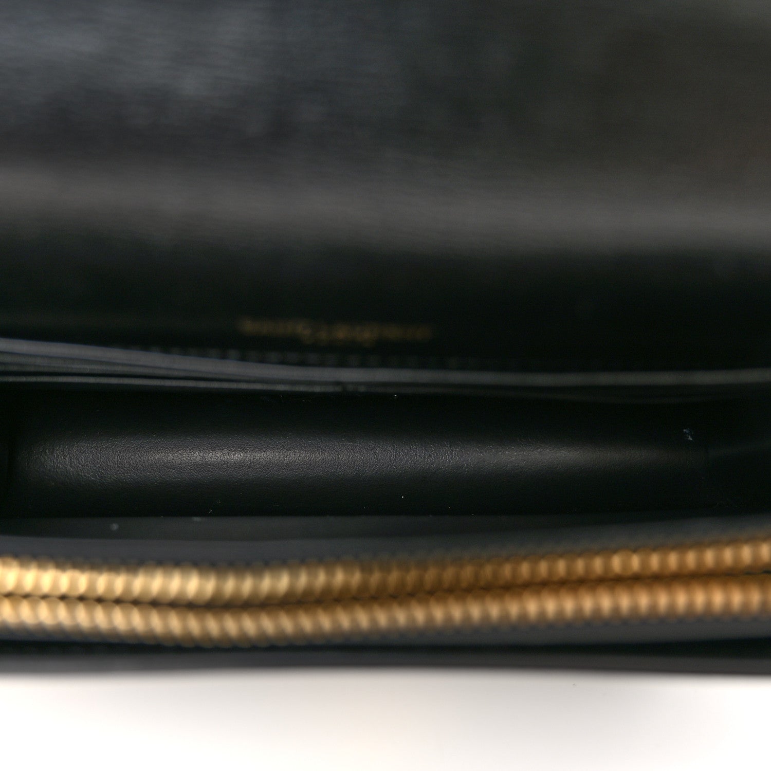 Saint Laurent Calfskin Monogram Sunset Chain Wallet Black 5 of 9