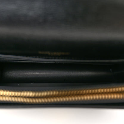 Saint Laurent Calfskin Monogram Sunset Chain Wallet Black 5 of 9
