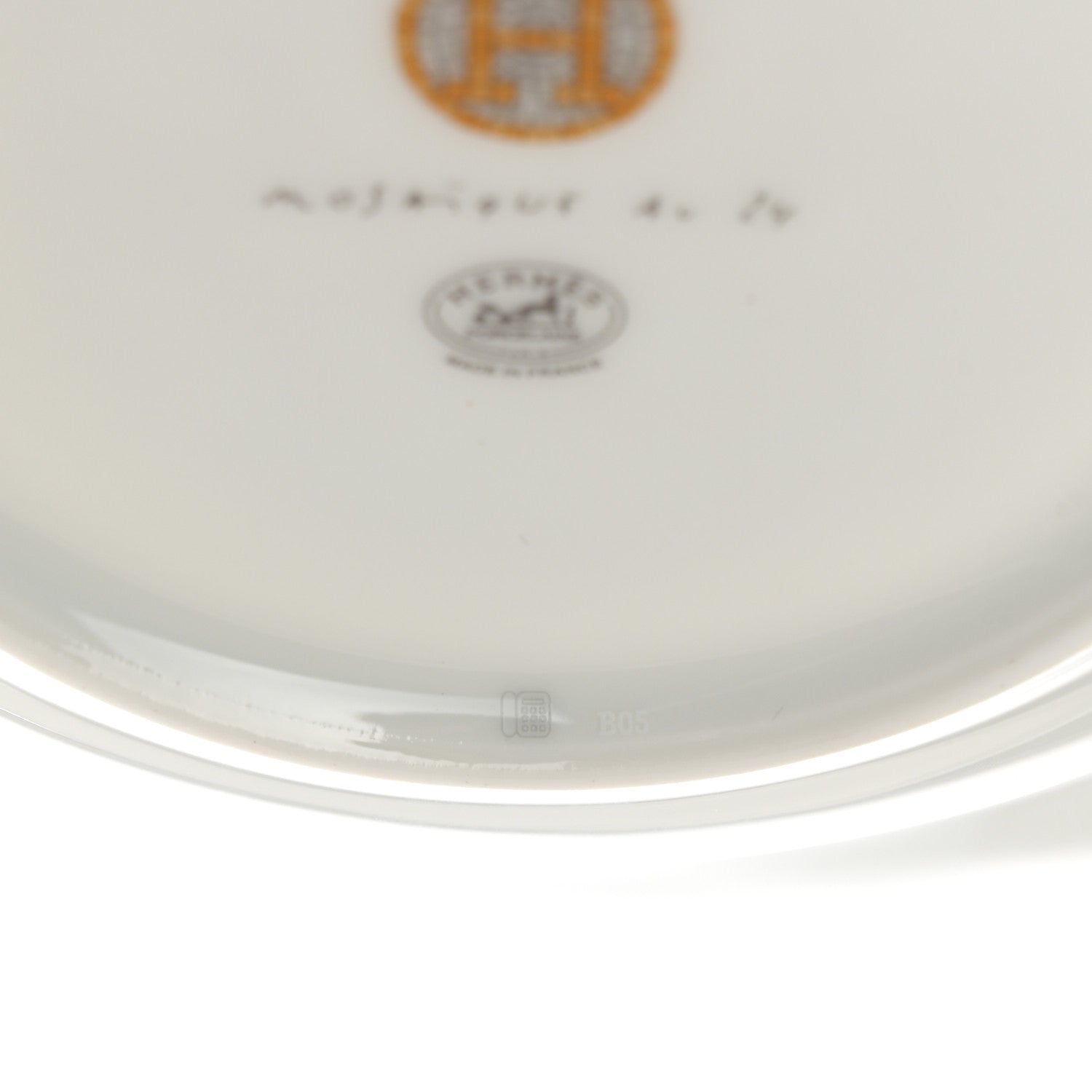 Hermes Porcelain Mosaique Au 24 Platine Soup Plate Set of 2 7 of 8