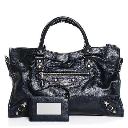 Balenciaga Agneau Giant 12 Silver Hardware City Dark Night 1 of 6