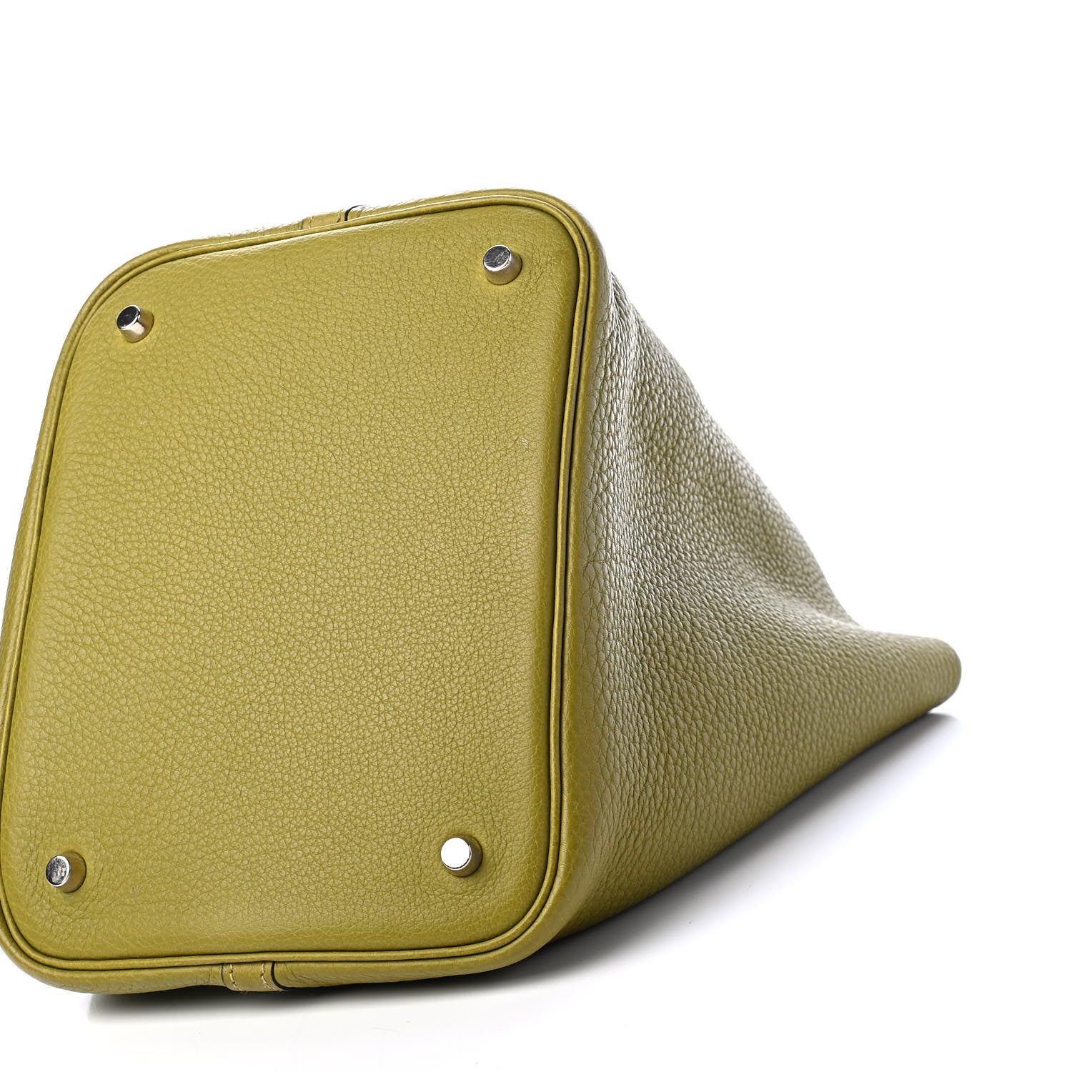 Hermes Taurillon Clemence Picotin 22 MM Chartreuse 8 of 8
