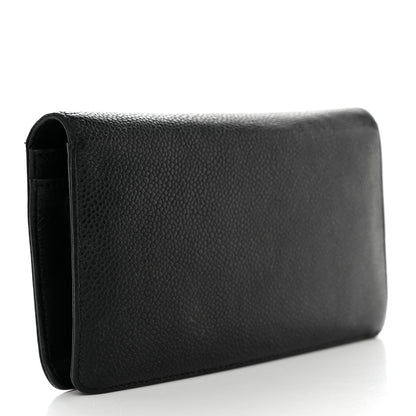 Chanel Caviar Timeless CC Yen Wallet Black 3 of 10