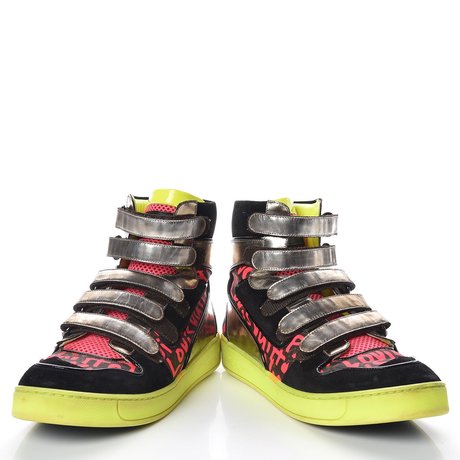 Louis Vuitton Monogram Graffiti Sneakers 40 Fuchsia 6 of 17