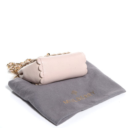 Mulberry Soft Matte Pebbled Flower Lock Crossbody Bag Beige 4 of 10