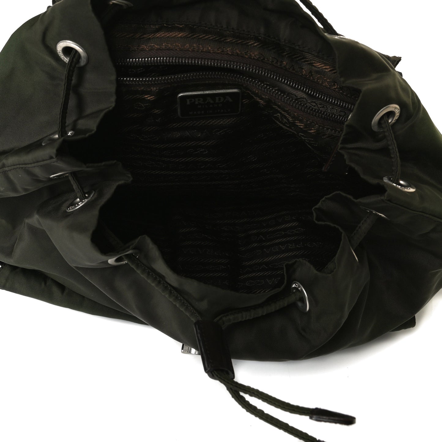 Nylon Vela Large Backpack Green