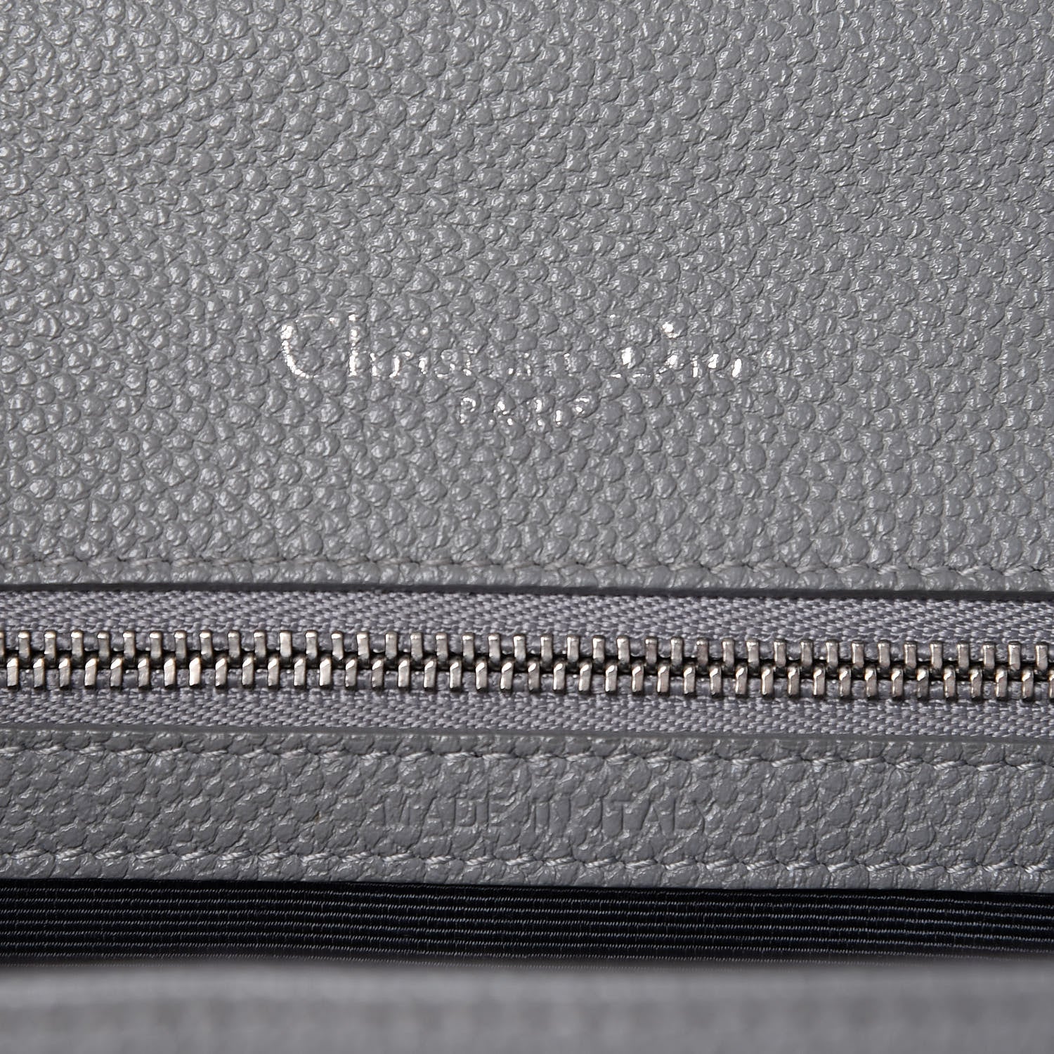 Christian Dior Grained Calfskin Medium Diorama Flap Bag Gris 6 of 10