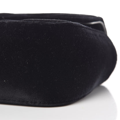 Gucci Velvet Matelasse Mini GG Marmont Shoulder Bag Black 9 of 10