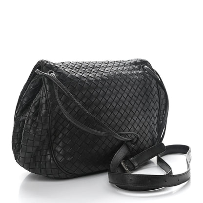 Bottega Veneta Nappa Intrecciato Messenger Bag Black 4 of 10