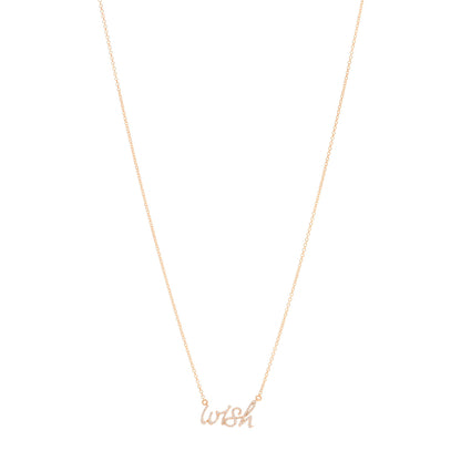 Tiffany 18K Rose Gold Diamond Paloma's Graffiti Wish Pendant Necklace 1 of 4