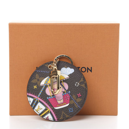Louis Vuitton Monogram 2020 Christmas Animation Big Wheel Bag Charm Key Ring Rose Ballerine 5 of 5