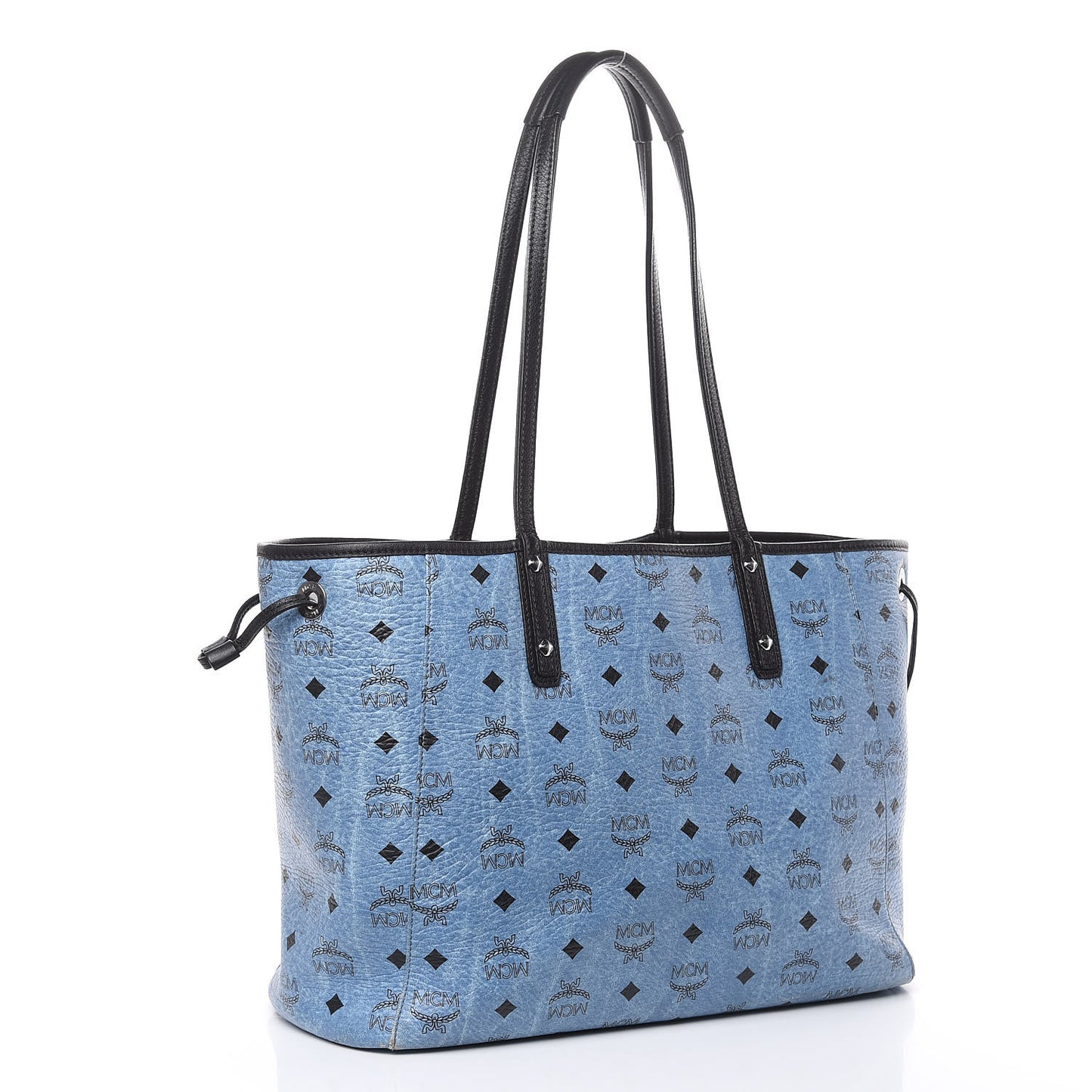 Visetos Medium Project Reversible Shopper Tote Munich Blue
