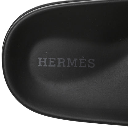 Hermes Calfskin Womens Chypre Sandals 36 Black 5 of 9