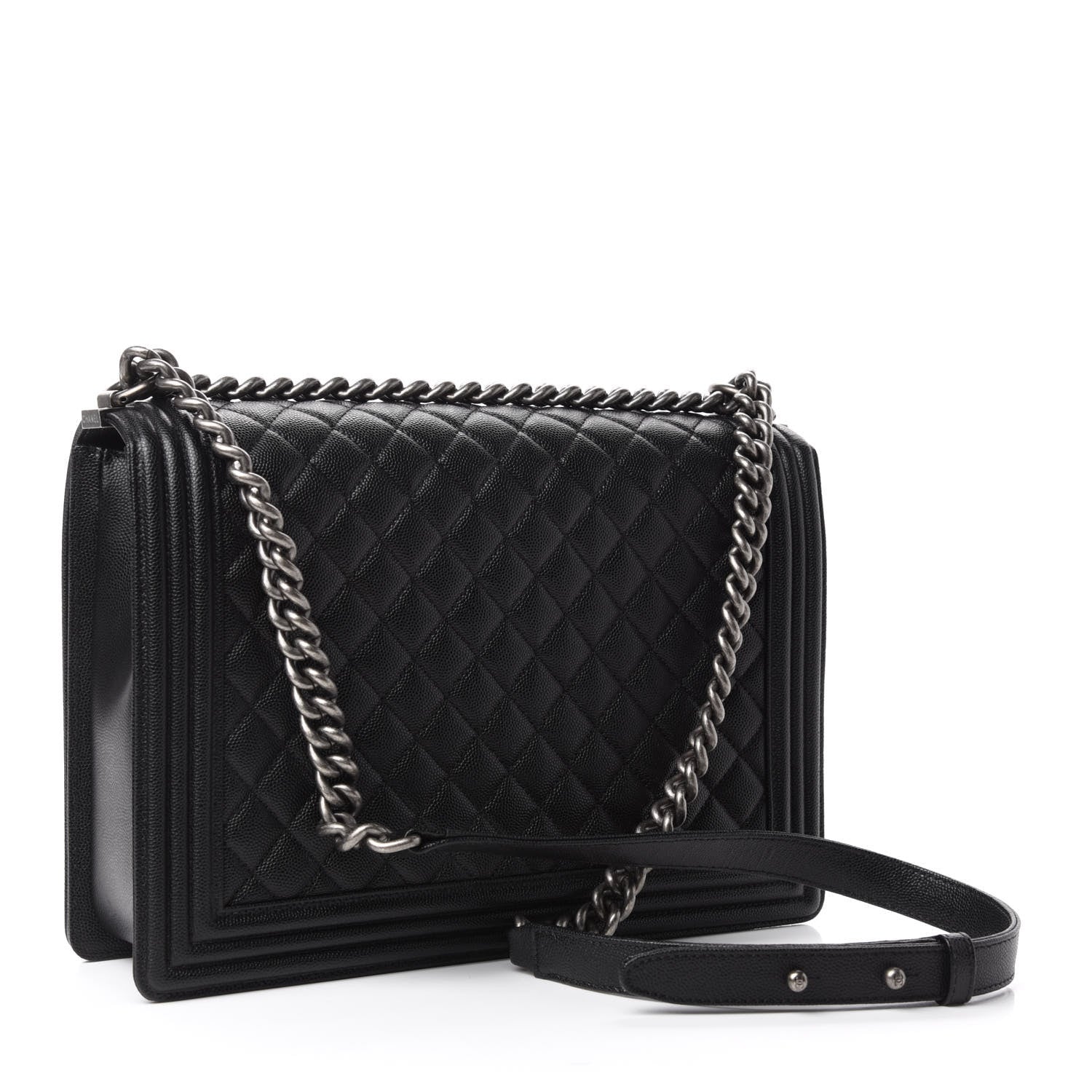 Chanel Caviar Quilted Large Boy Flap Black 4 of 12