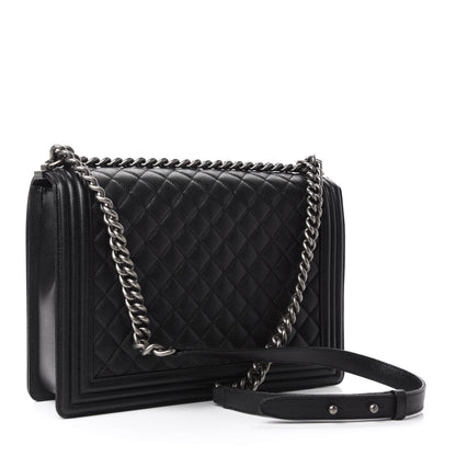 Chanel Caviar Quilted Large Boy Flap Black 4 of 12