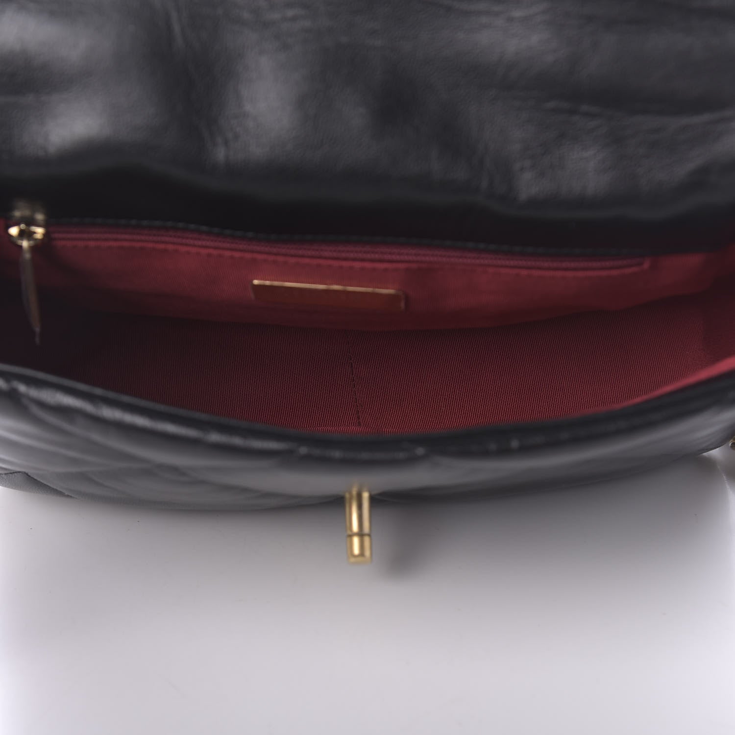 Chanel Lambskin Quilted Medium 19 Flap Black 5 of 11