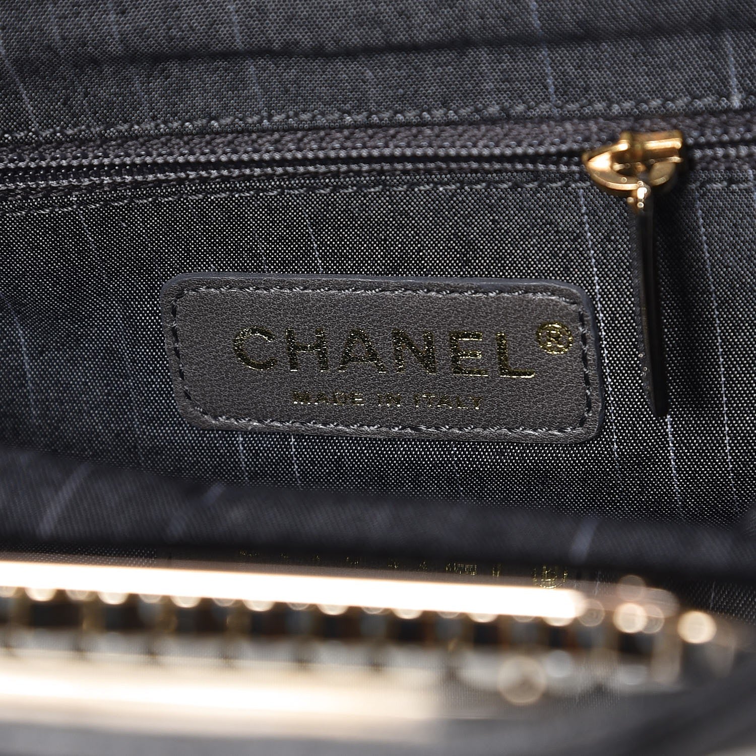 Chanel Lambskin Quilted Westminster Pearls Convertible Tote Black 7 of 8