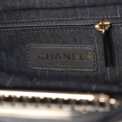 Chanel Lambskin Quilted Westminster Pearls Convertible Tote Black 7 of 8