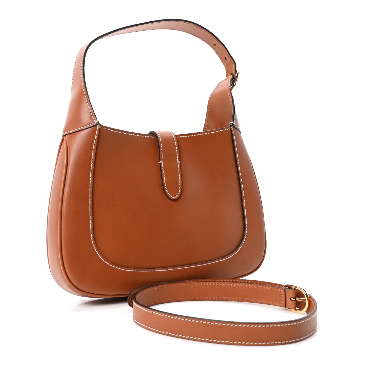 Gucci Calfskin Small Jackie 1961 Hobo Harness Brown 3 of 10