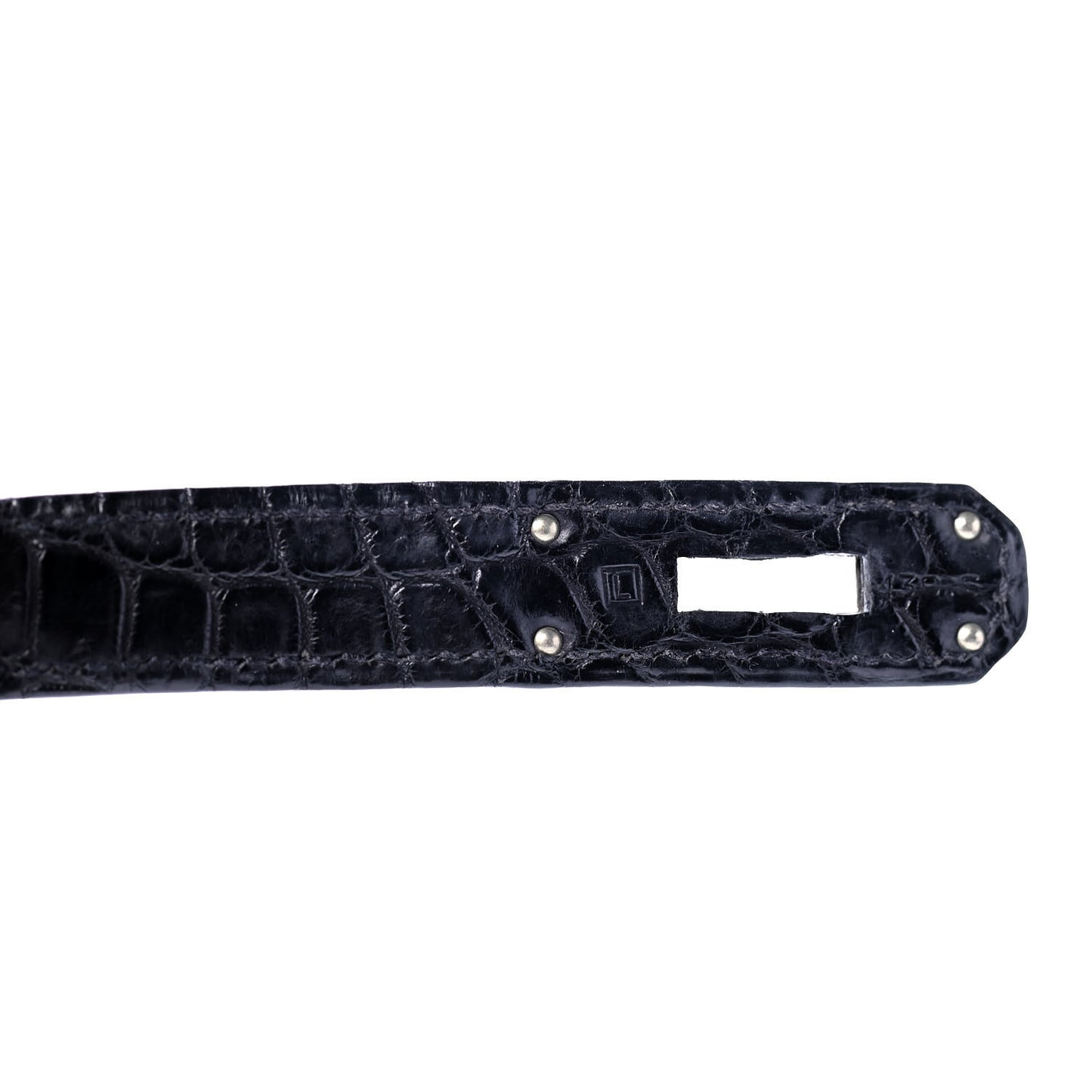 Matte Porosus Crocodile Birkin 35 Black
