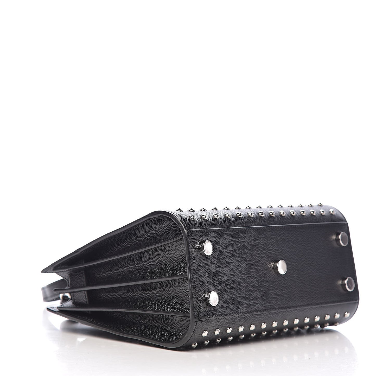 Calfskin Studded Nano Sac De Jour Black