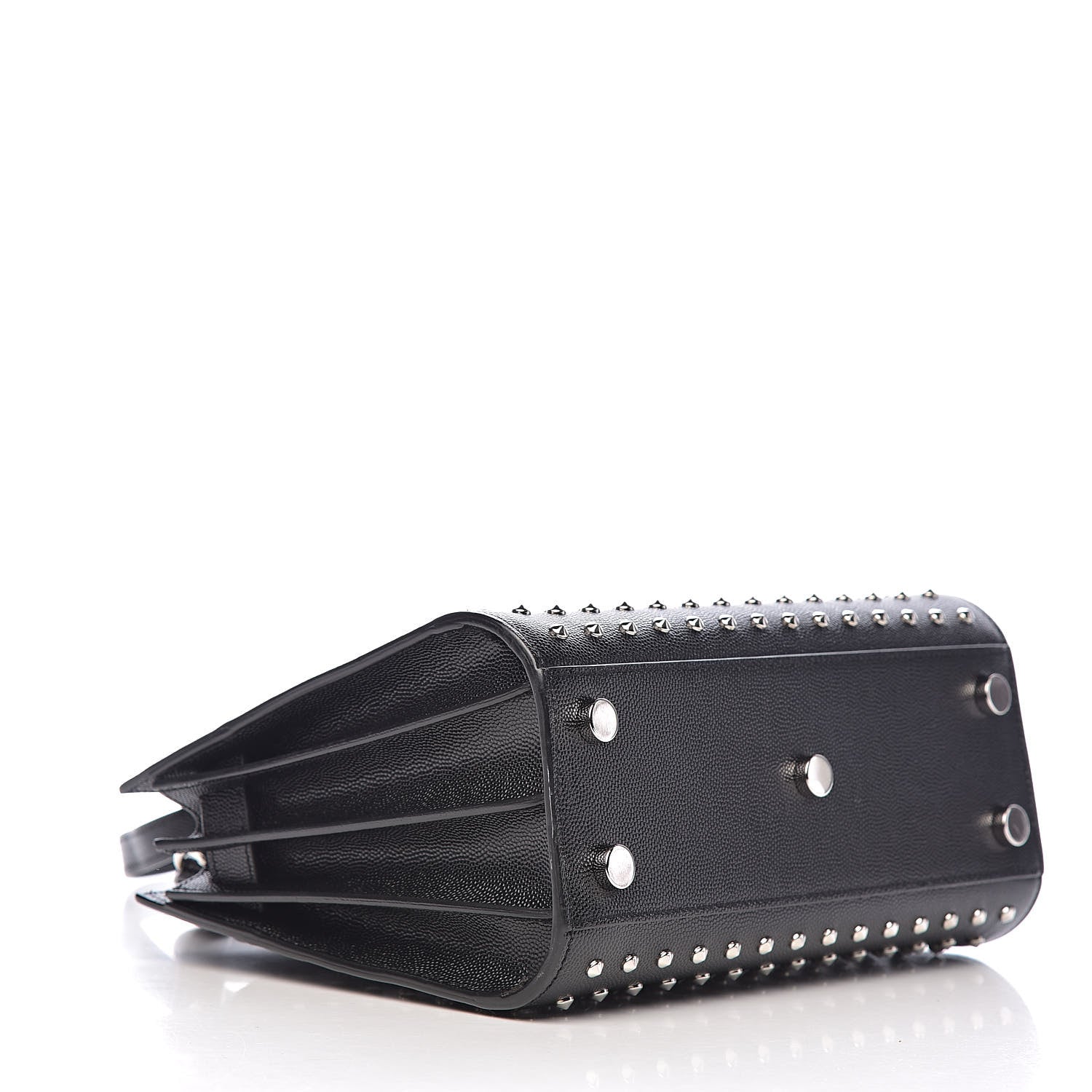 Saint Laurent Calfskin Studded Nano Sac De Jour Black 4 of 11