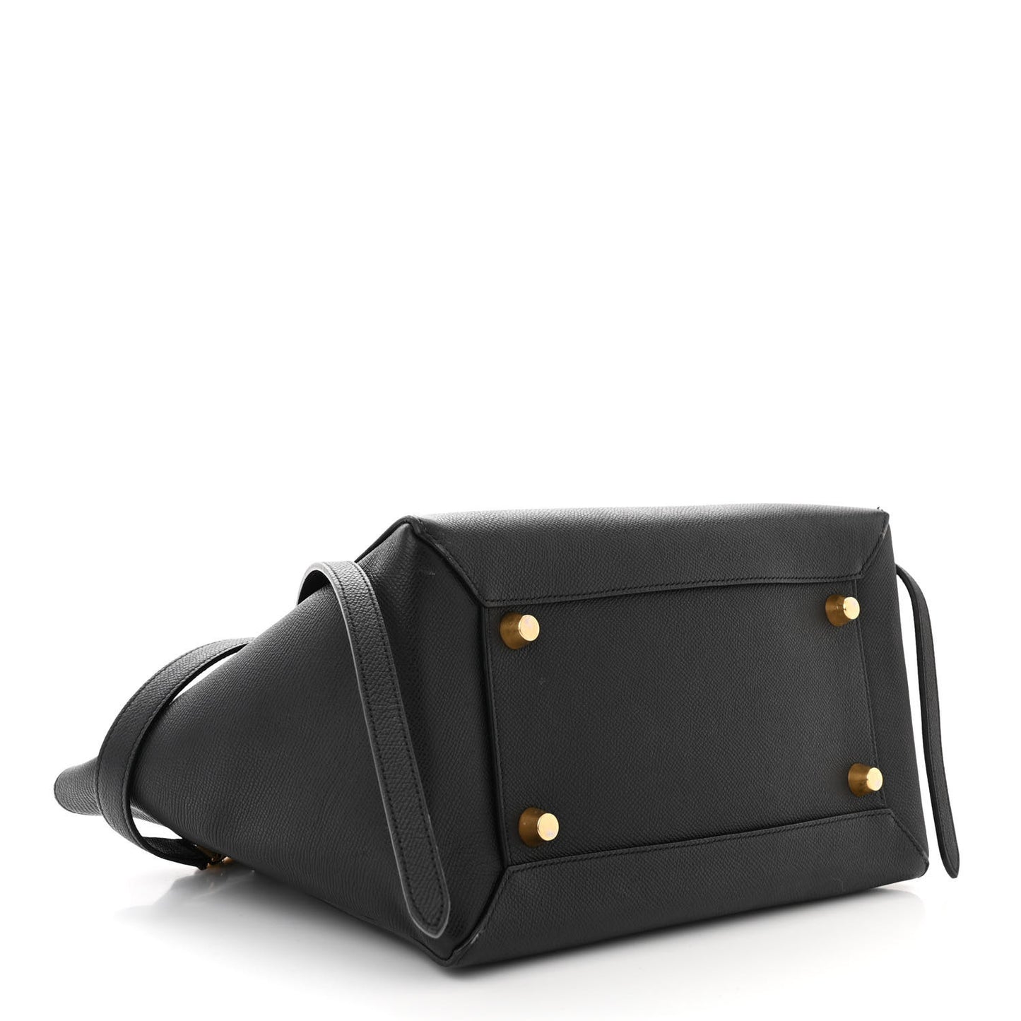 Grained Calfskin Mini Belt Bag Black