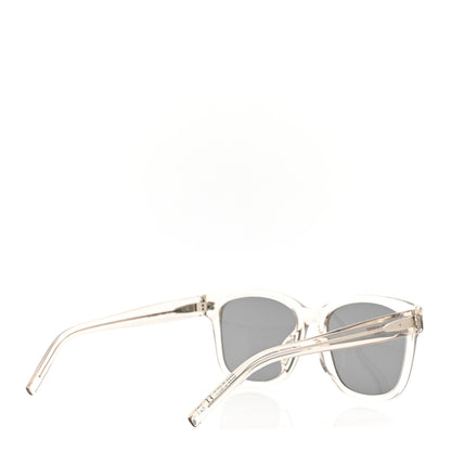 Saint Laurent Acetate Square Sunglasses SL M68 Transparent 4 of 7