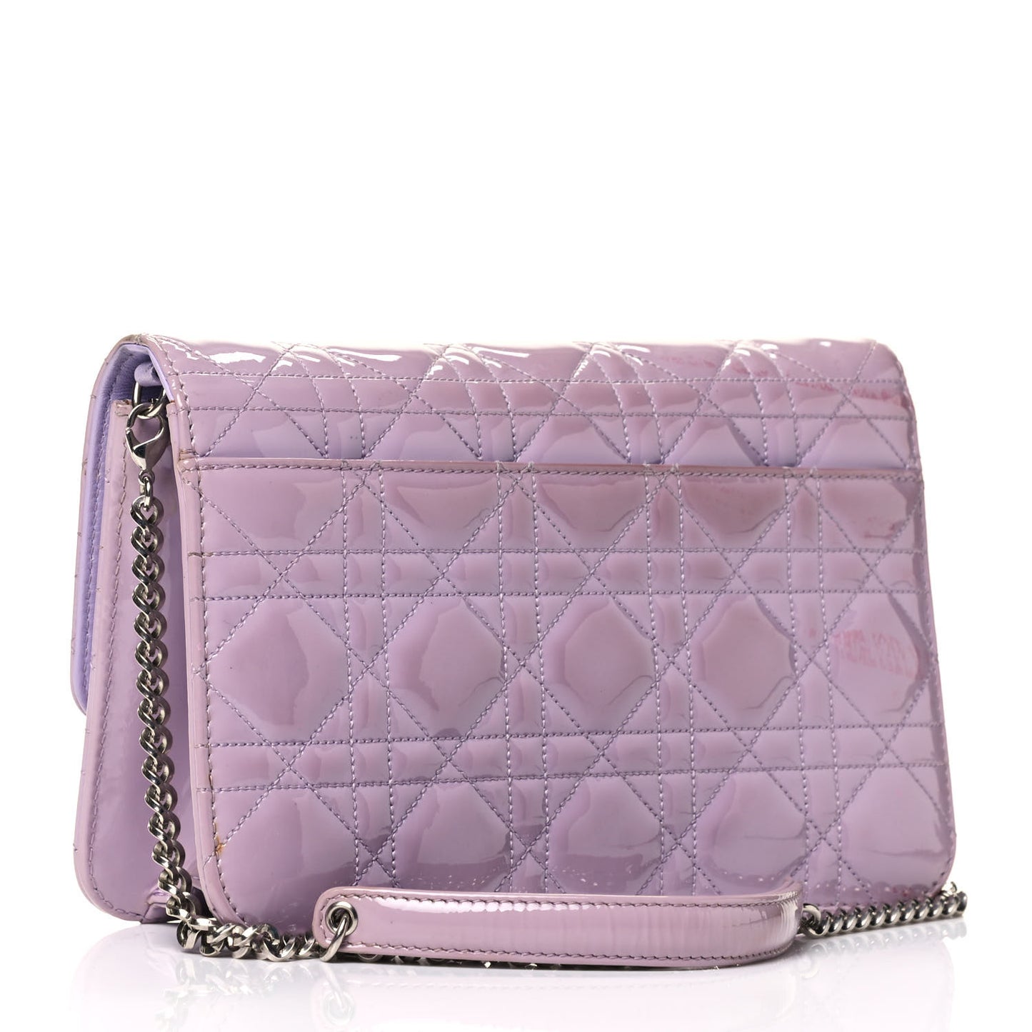 Patent Cannage Miss Dior Promenade Pouch Lilac