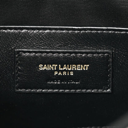 Saint Laurent Lambskin Carre Quilted Cassandre Mini Camera Bag Black 6 of 9