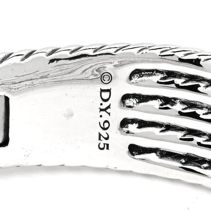 David Yurman Sterling Silver Diamond 5-Row Open Willow Bracelet 3 of 3