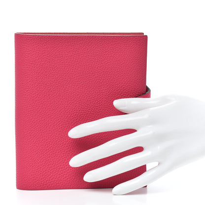 Hermes Togo Ulysse PM Notebook Cover Rose Mexico 2 of 6