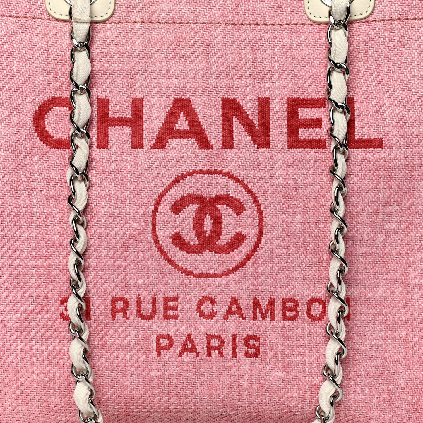 Canvas Medium Deauville Tote Pink