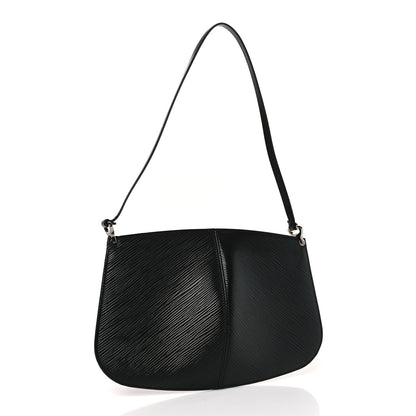 Louis Vuitton Epi Demi Lune Pochette Black 3 of 9
