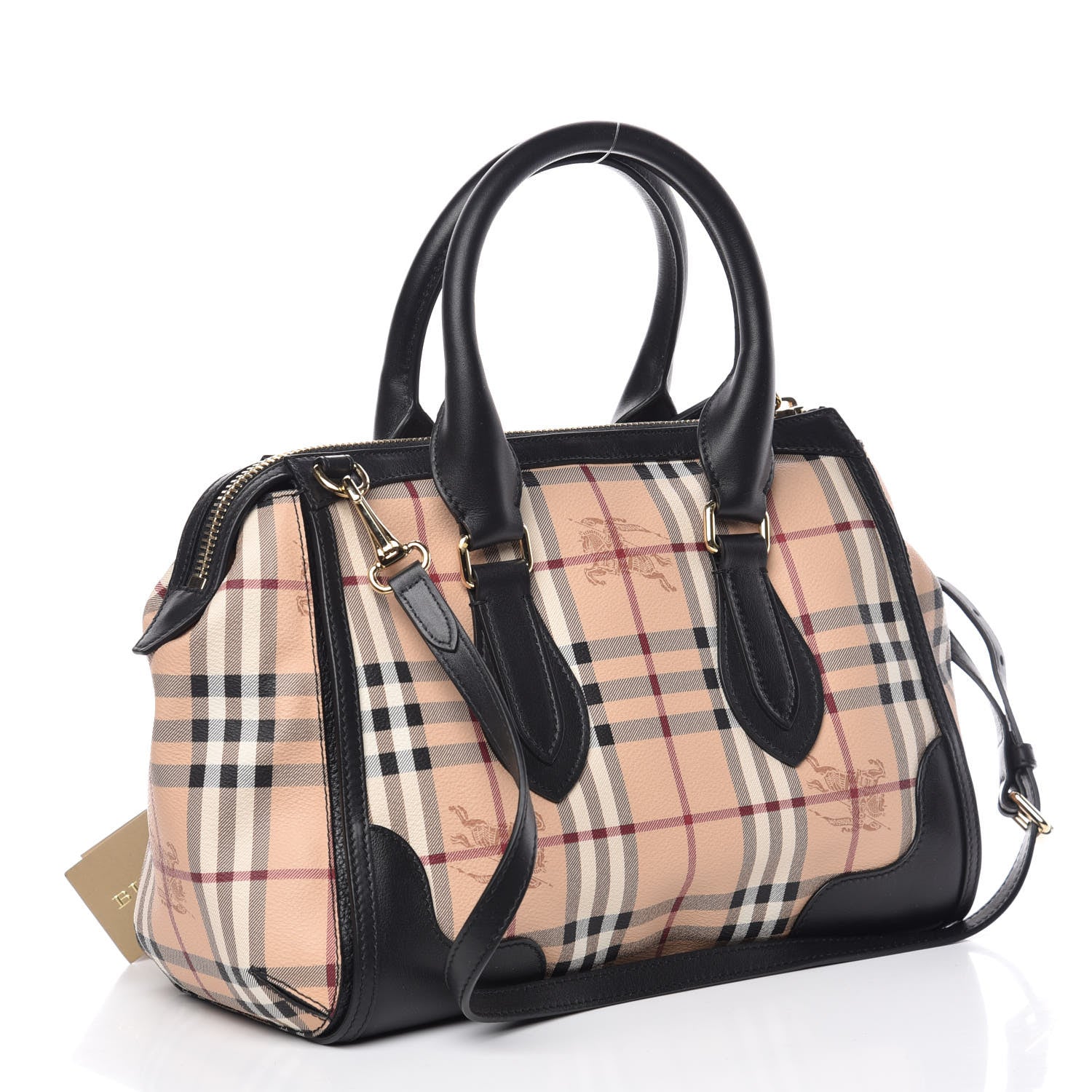 Burberry Haymarket Check Small Gladstone Black 3 of 10