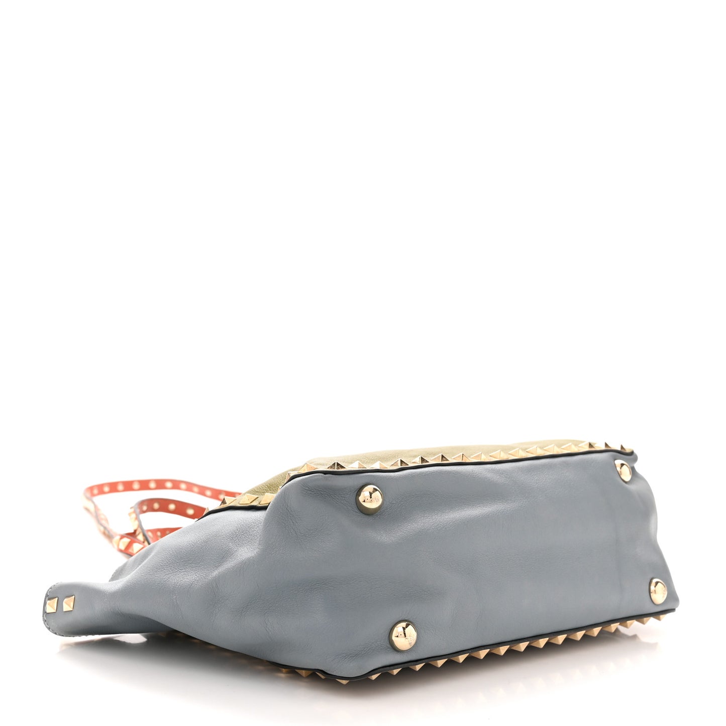 Vitello Colorblock Small Rockstud Tote Multicolor