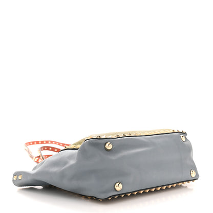 Valentino Garavani Vitello Colorblock Small Rockstud Tote Multicolor 4 of 11