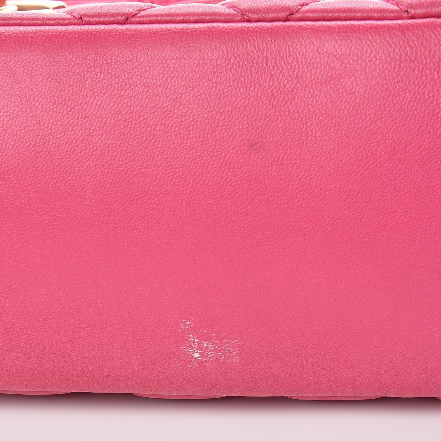 Lambskin Quilted Jumbo Mademoiselle Chic Flap Fuchsia