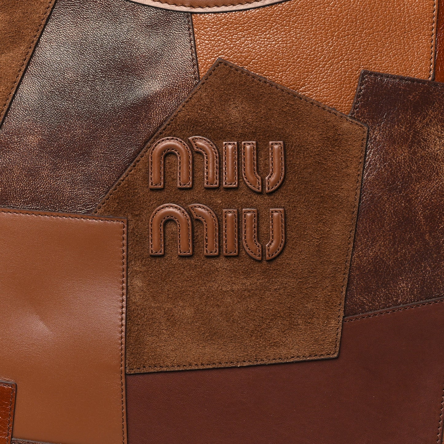 Nappa Patchwork Ivy Bag Cognac