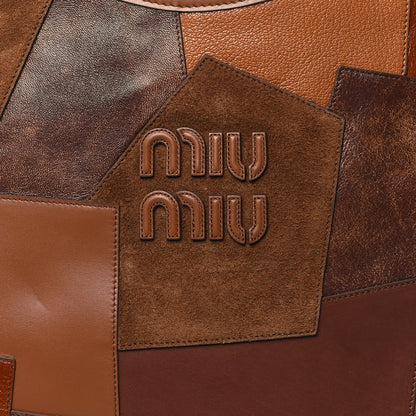 Miu Miu Nappa Patchwork Ivy Bag Cognac 7 of 9