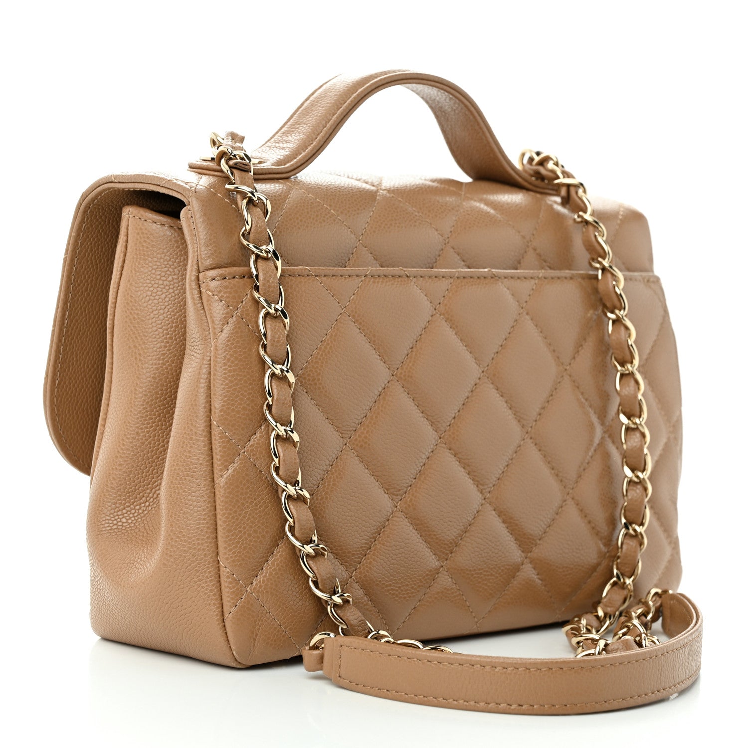 Chanel Caviar Quilted Medium Business Affinity Flap Beige 3 of 13