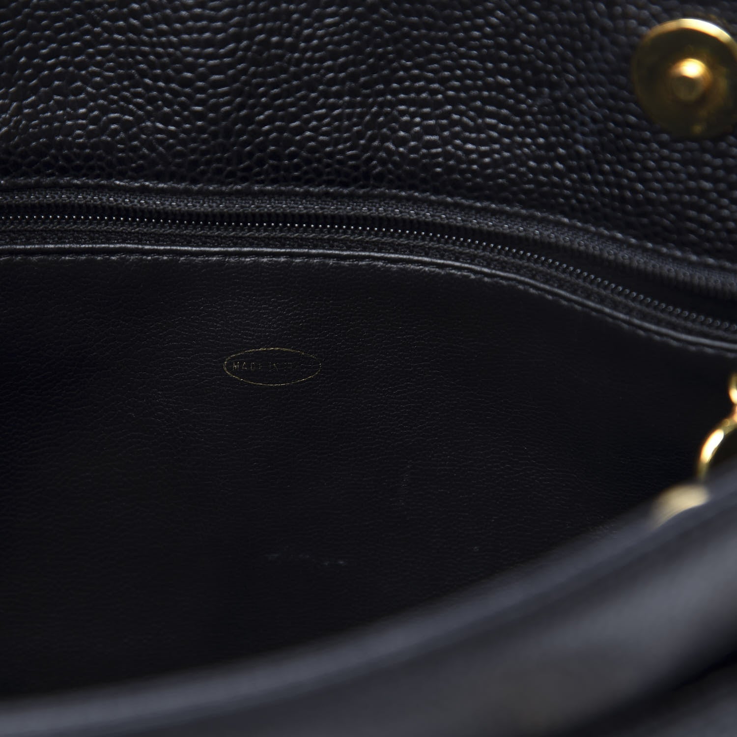 Chanel Caviar CC Shoulder Bag Black 7 of 14