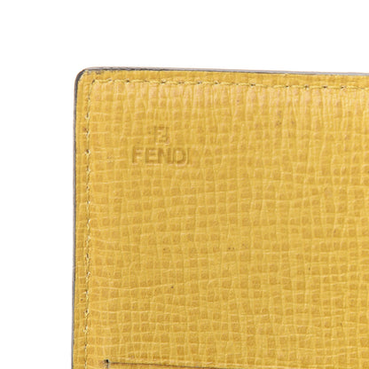 Fendi Zucca Spalmati Vitello Elite Continental Wallet Tobacco Giallo 8 of 12
