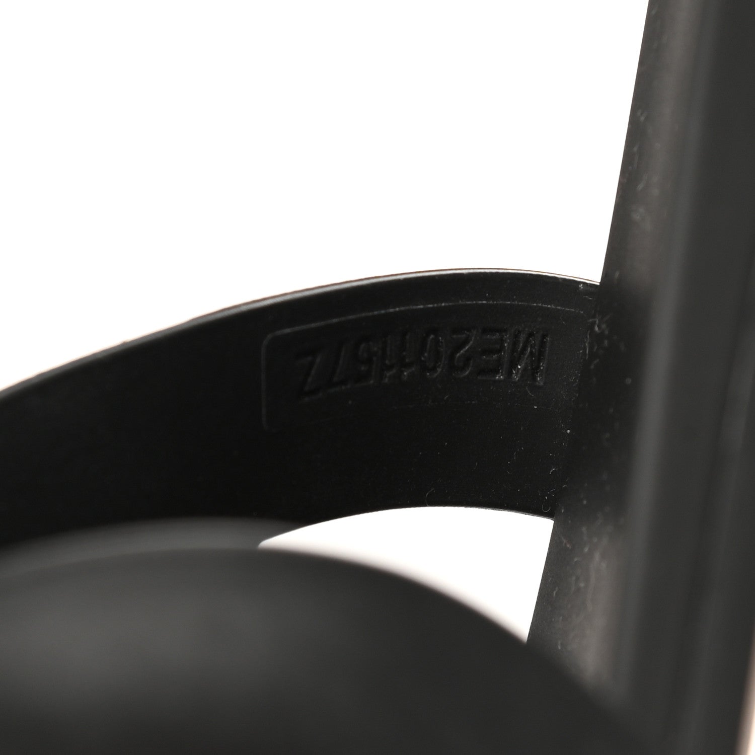 Hermes Rubber Aloha Sandals 37 Black 8 of 9