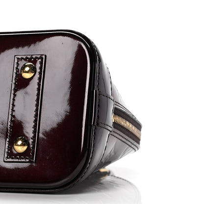 Louis Vuitton Vernis Rayures Alma BB Amarante 7 of 7
