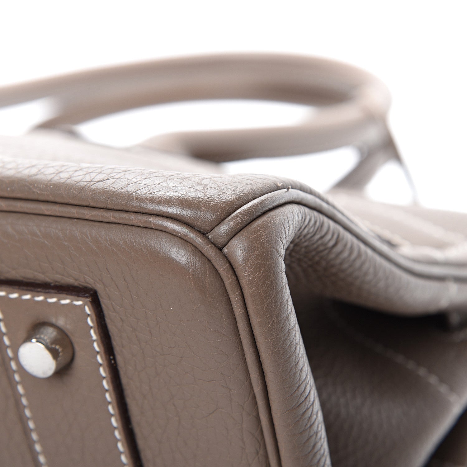 Hermes Taurillon Clemence JPG Birkin 42 Etoupe 10 of 16