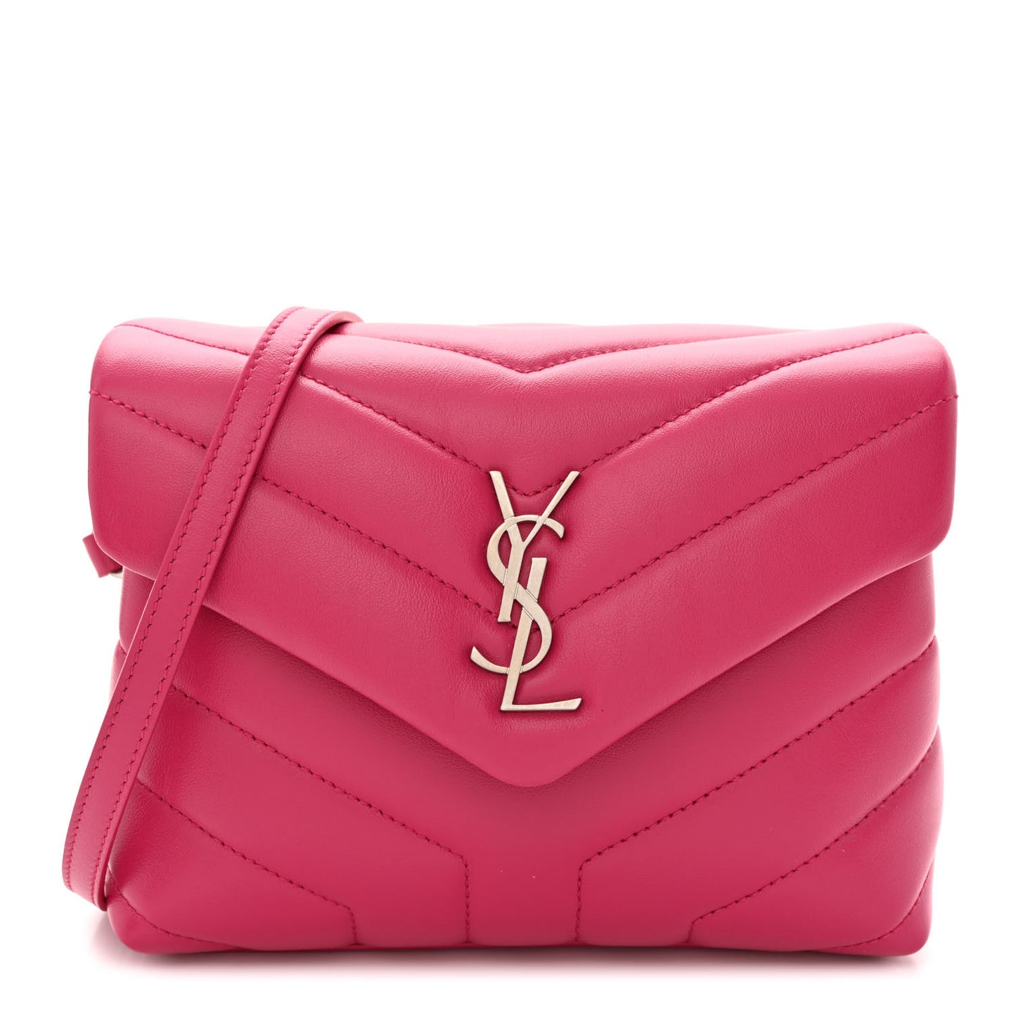 Calfskin Y Quilted Monogram Toy Loulou Crossbody Bag Freesia